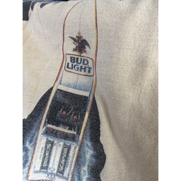 Vintage 80s Bud Light Shirt Mens L Scarab Speed Boat Assault On The Mississippi - Picture 2 of 12